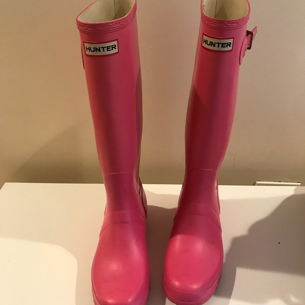 Pink Hunter Rain Boots